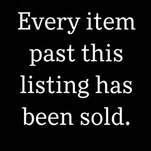 🛑Every item past this listing has been sold🛑